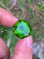 green peridot crystal