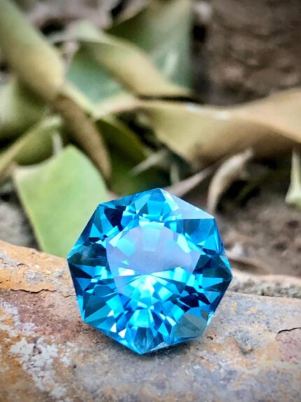 topaz blue gemstone